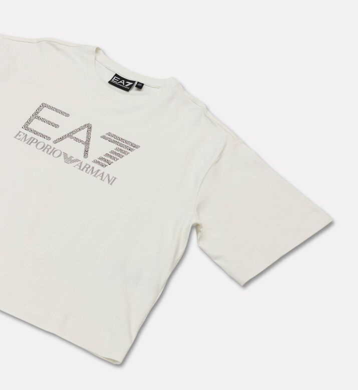 EA7 Short-sleeve Crewneck Stretch T-shirt, Packshot View