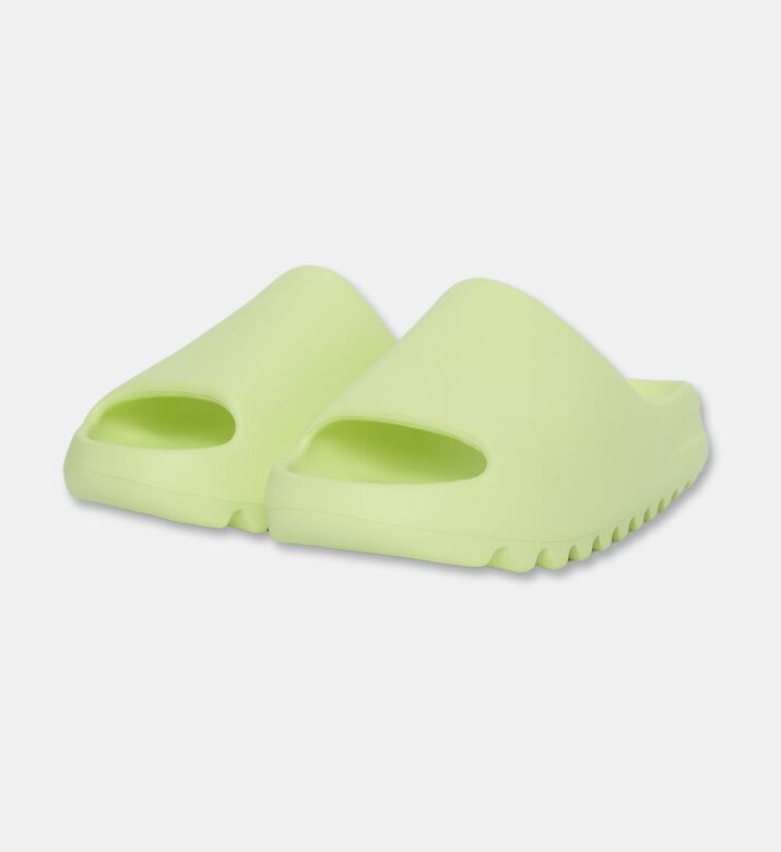 Adidas Neon Minimalist Slides, Green, Eu-42, Packshot View