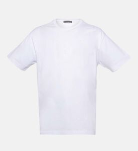 تيشيرت قطن بياقة دائرية وقصة عادية