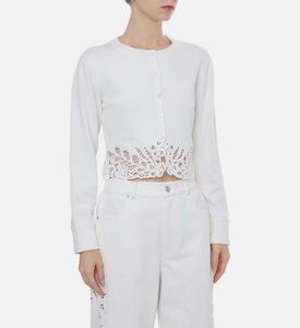 كارديغان طويل الأكمام بإغلاق بأزرار