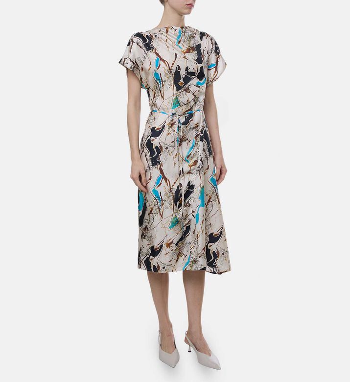 Felicie Silk Printed Dress
