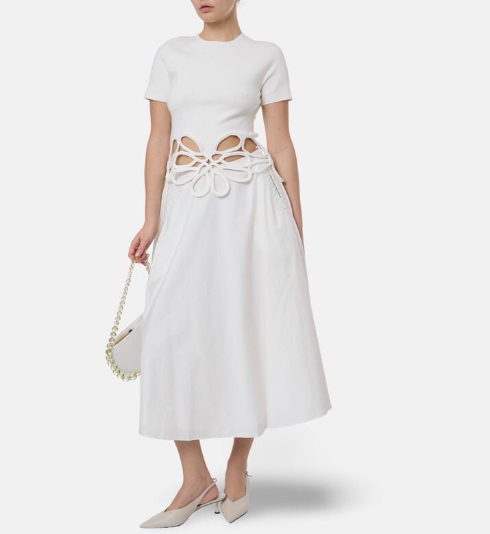 Cult Gaia High-waisted Flared Midi Skirt, Model View