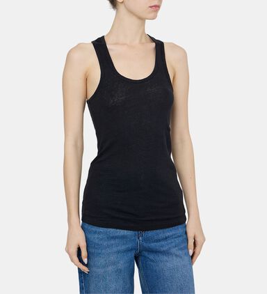Sleeveless V-neck Top