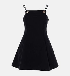 فستان قصير واسع بدون أكمام