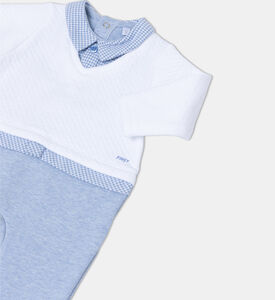 Shirt Collar Long-sleeve Romper