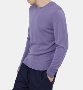 سترة بشعار مطرز من صوف الميرينو