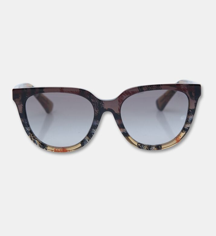 Burberry Phantos-shaped Check Pattern Sunglasses, Packshot View