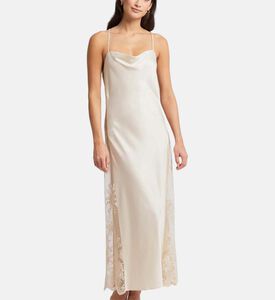 Embroidered Flower Long Cover-up