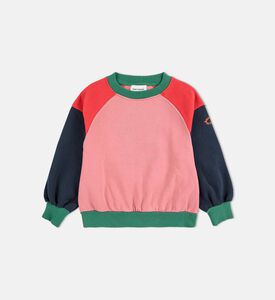 Bobo Choses Embroidered Logo-detail Color-block Raglan Sleeves Sweatshirt, Packshot View