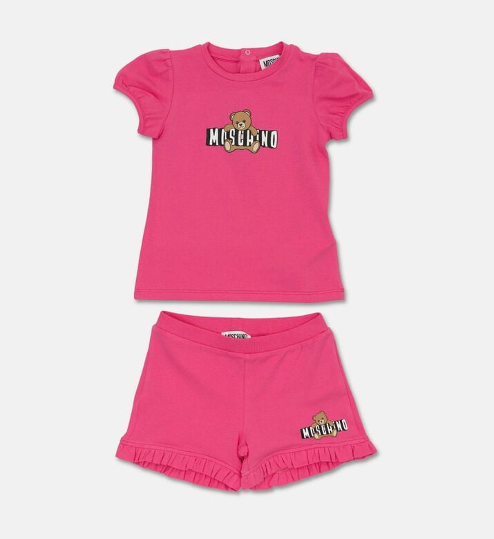 Moschino BKT Puff Sleeves Teddy Graphic 2-piece Set, Packshot View