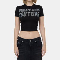 Cotton Rhinestones Logo T-shirt