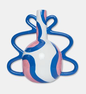 Que Rico Ceramic Loop Handles Vase, Packshot View