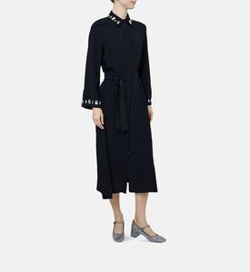 Crystals Embellished Viscose Dress Crystals Embellished Viscose Dress