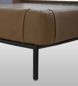 Carmen Leather Headboard Bed