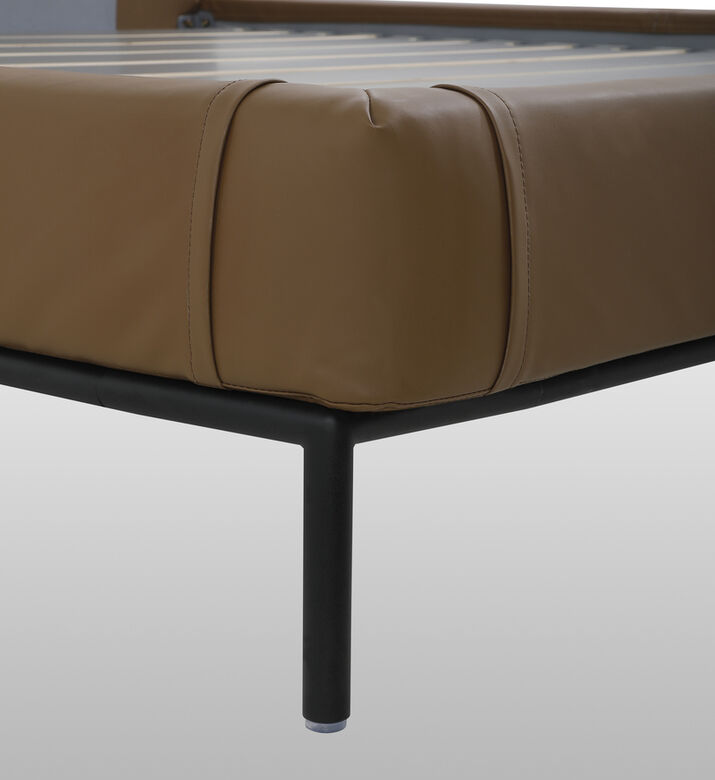 Carmen Leather Headboard Bed