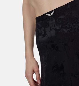 تنورة جيمينو بنقشة سلسلة حريرية