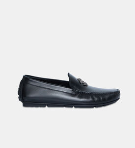 Leather Logo Monogram Loafers