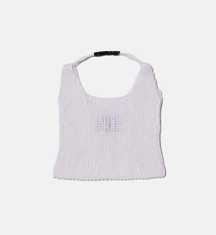 Open-knit Top Handle Bag