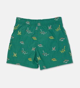 Tartine et Chocolat All-over Dinosaur-embroidery Swim Shorts, Green, 24m, Packshot View