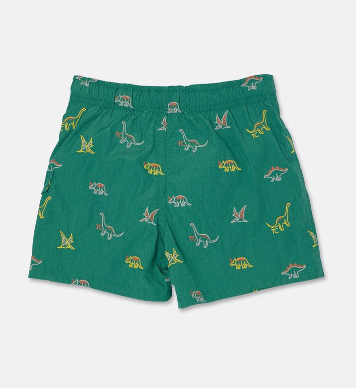 Tartine et Chocolat All-over Dinosaur-embroidery Swim Shorts, Green, 24m, Packshot View