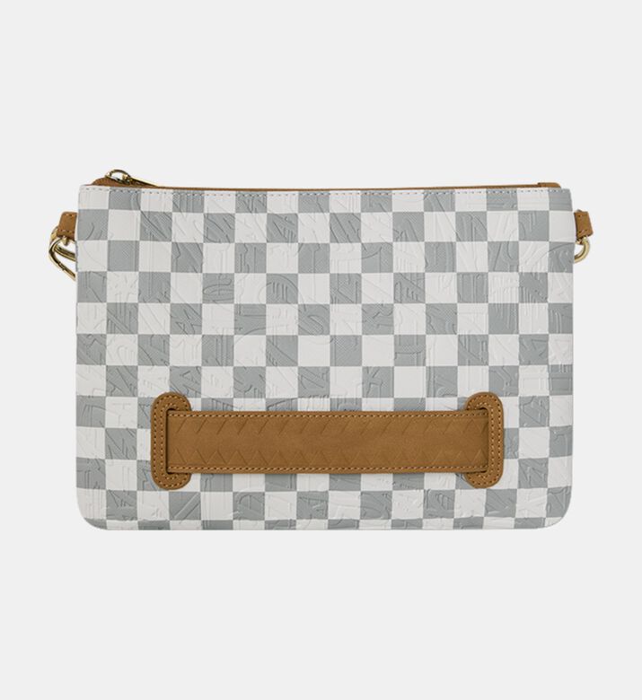 Sprayground Embossed Check Utility Pouch, Packshot View