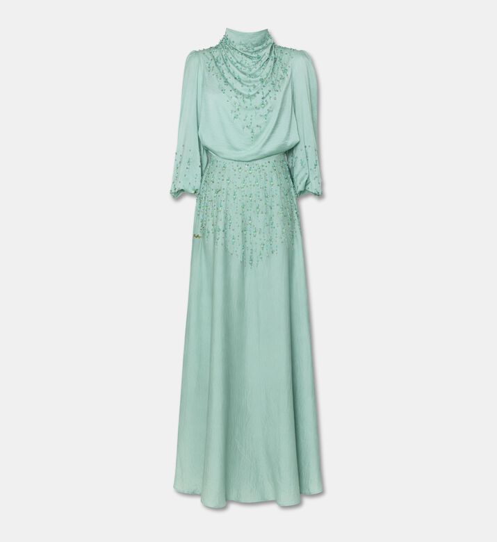 Suzy Matar Embellished High-neck Maxi Dress, Packshot View