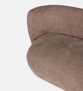 Home Deco and More Lectus Serpentine Lounge Sofa, Grey, Packshot View