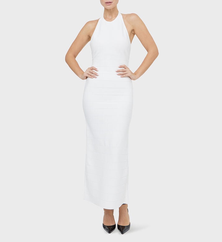 Sporty Halter Bandage Column Gown Sporty Halter Bandage Column Gown