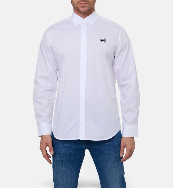 Karl Lagerfeld Embroidered Logo T-shirt, Model View