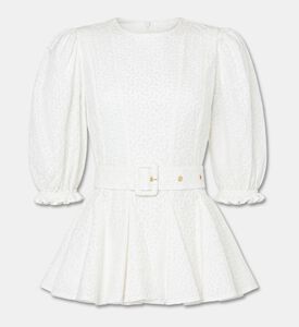 Poca and Poca Lovely Pearl Short-sleeves Basquine Blouse, Packshot View