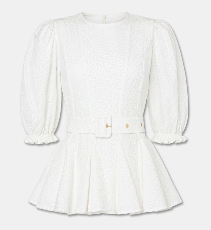 Poca and Poca Lovely Pearl Short-sleeves Basquine Blouse, Packshot View