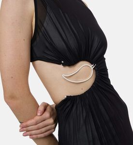 Paisley-detail Round Neck Dress