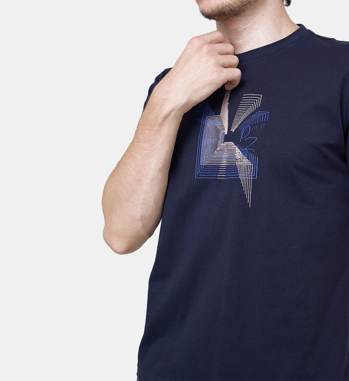 تيشيرت قطن بطبعة غرافيك