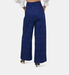 بنطال بينابل قطن بتطريز مفرغ