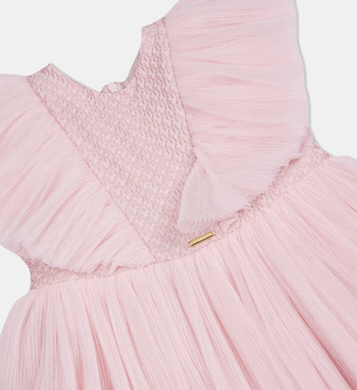 Junior Girl Embossed Tulle Dress Junior Girl Embossed Tulle Dress