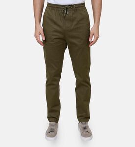 بنطال بخصر مطاطي وأرجل مستقيمة