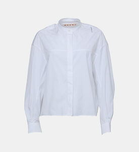 Stand Collar Long-sleeve Shirt