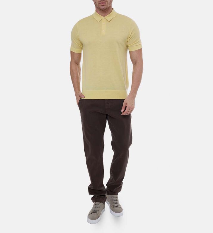 Button Placket Short-sleeve Polo Shirt