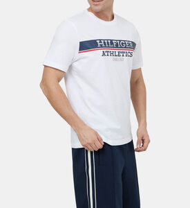 تيشيرت قطن بطبعة أحرف العلامة