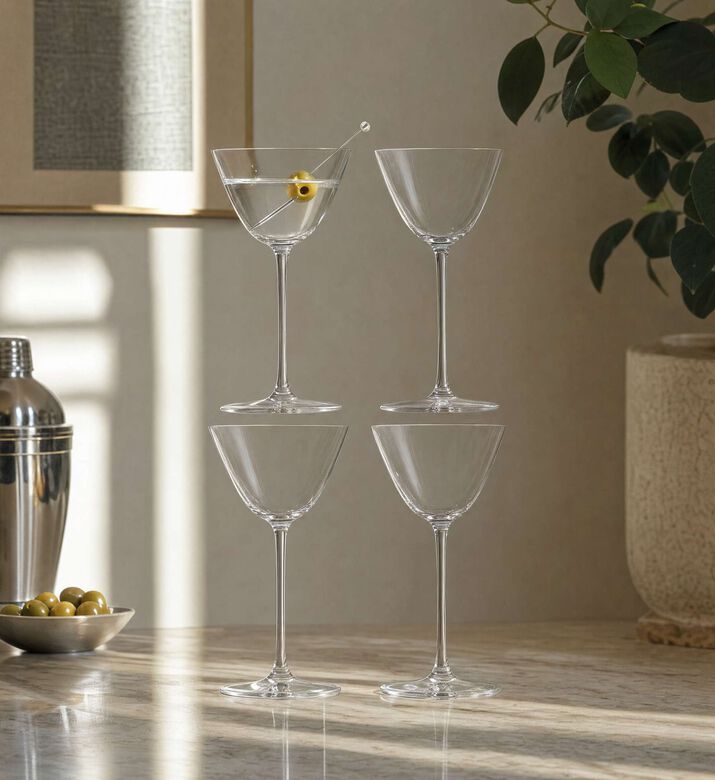 Lsa Borough Martini Glass 195ml Clear X 4, Model View