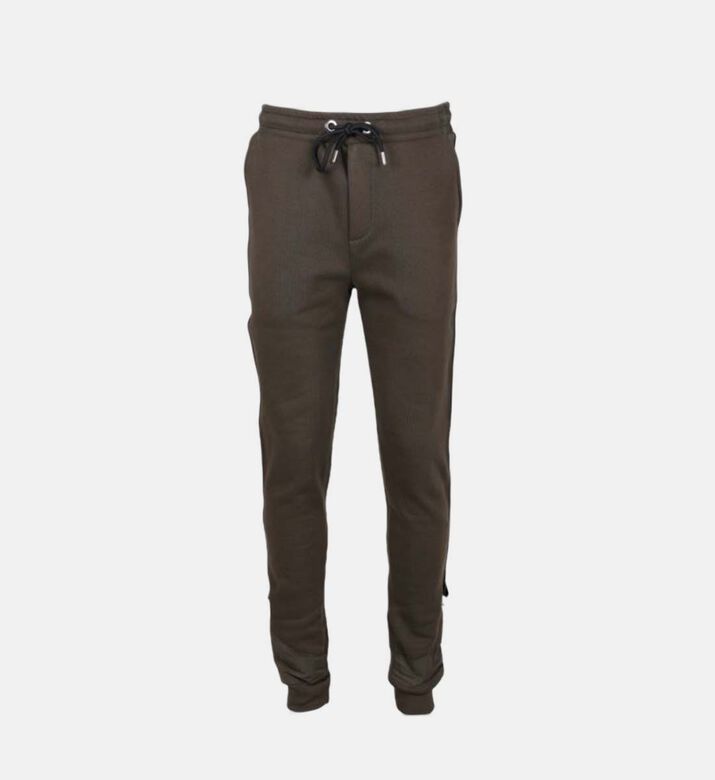 Cotton Jersey Metal Detail Sweatpants