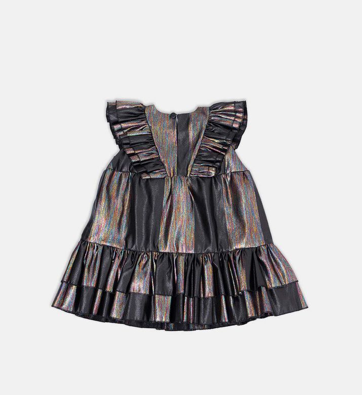 فستان لوسي قصير قطن بطبعة زهور