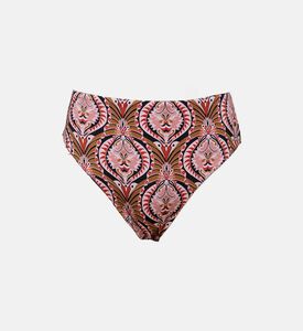 قطعة بيكيني سفلية متعددة الألوان بطبعة متعددة الألوان