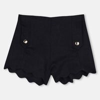 Scalloped Hem Shorts