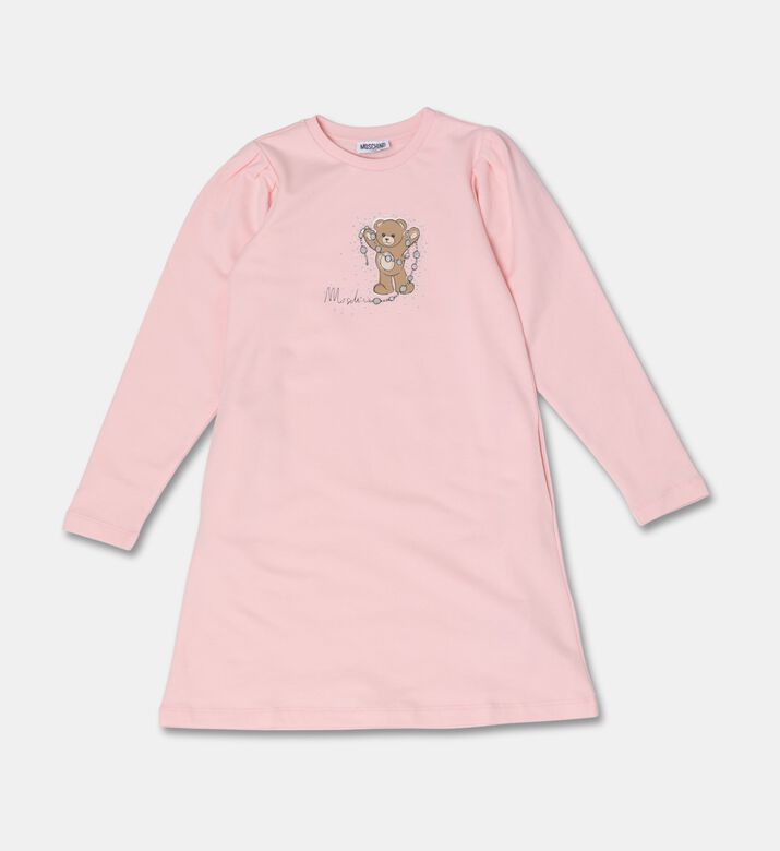 Moschino Kids Embellished Logo Bear Jersey Dress, Packshot View