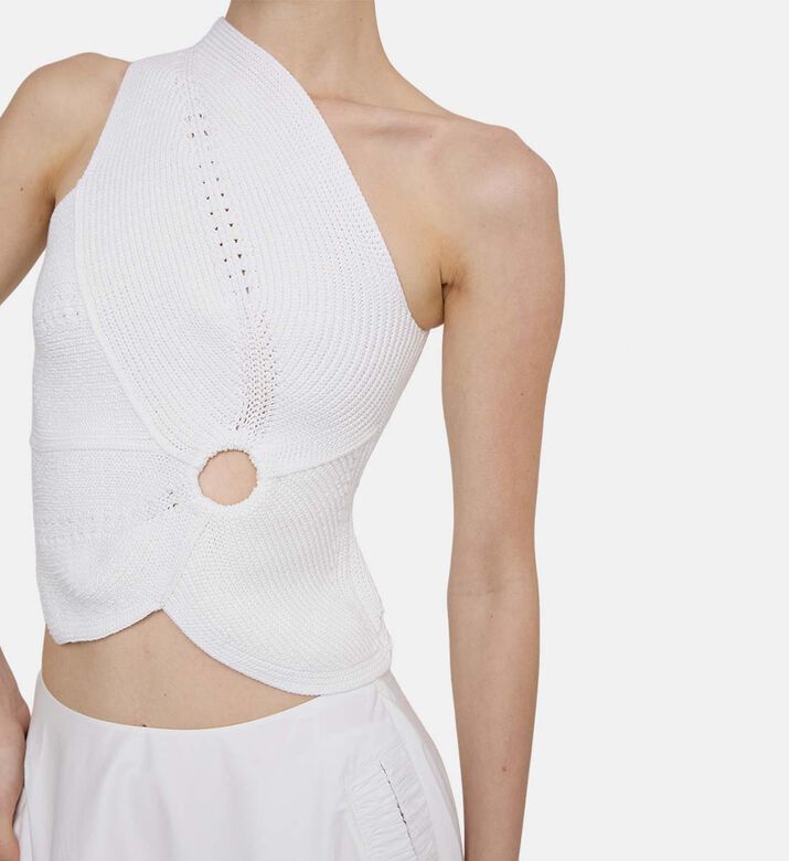 Knit Asymmetric Sleeveless Top