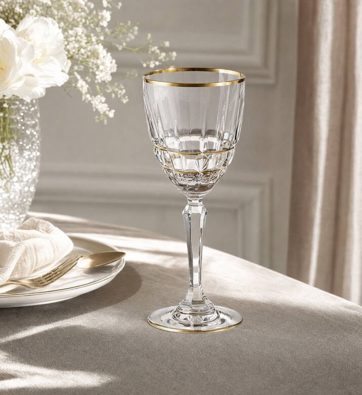 Cristal de Paris Jose Gold Stem Glass 6-piece Set, Model View