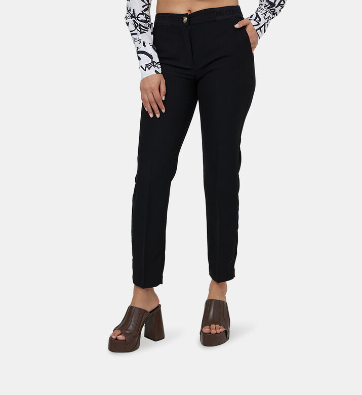 Logoed Band Cigarette Trousers