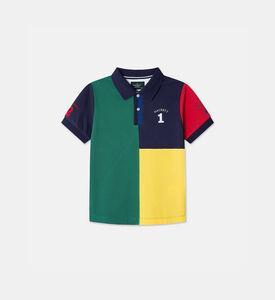 تيشيرت بولو هيريتيج مقسم بألوان