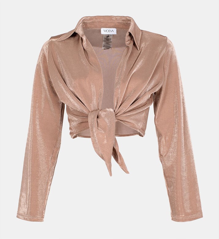 Greta Tie-front Crop Top